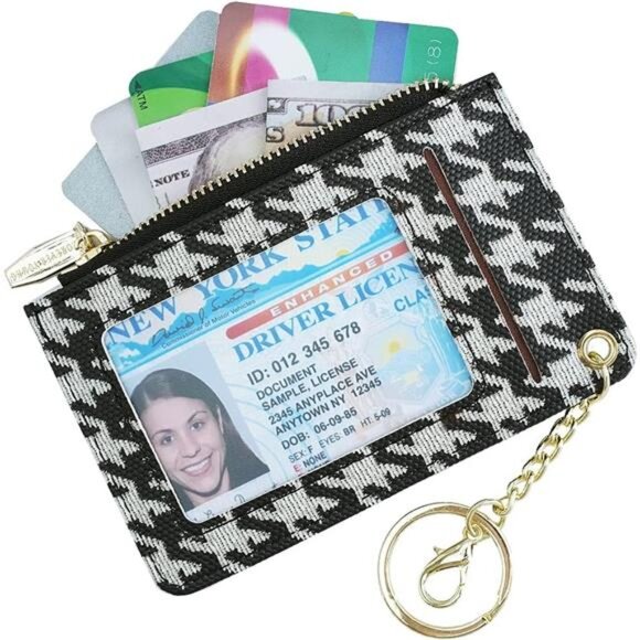 Small Wallets for Women Plaid - Picture 2 of 4